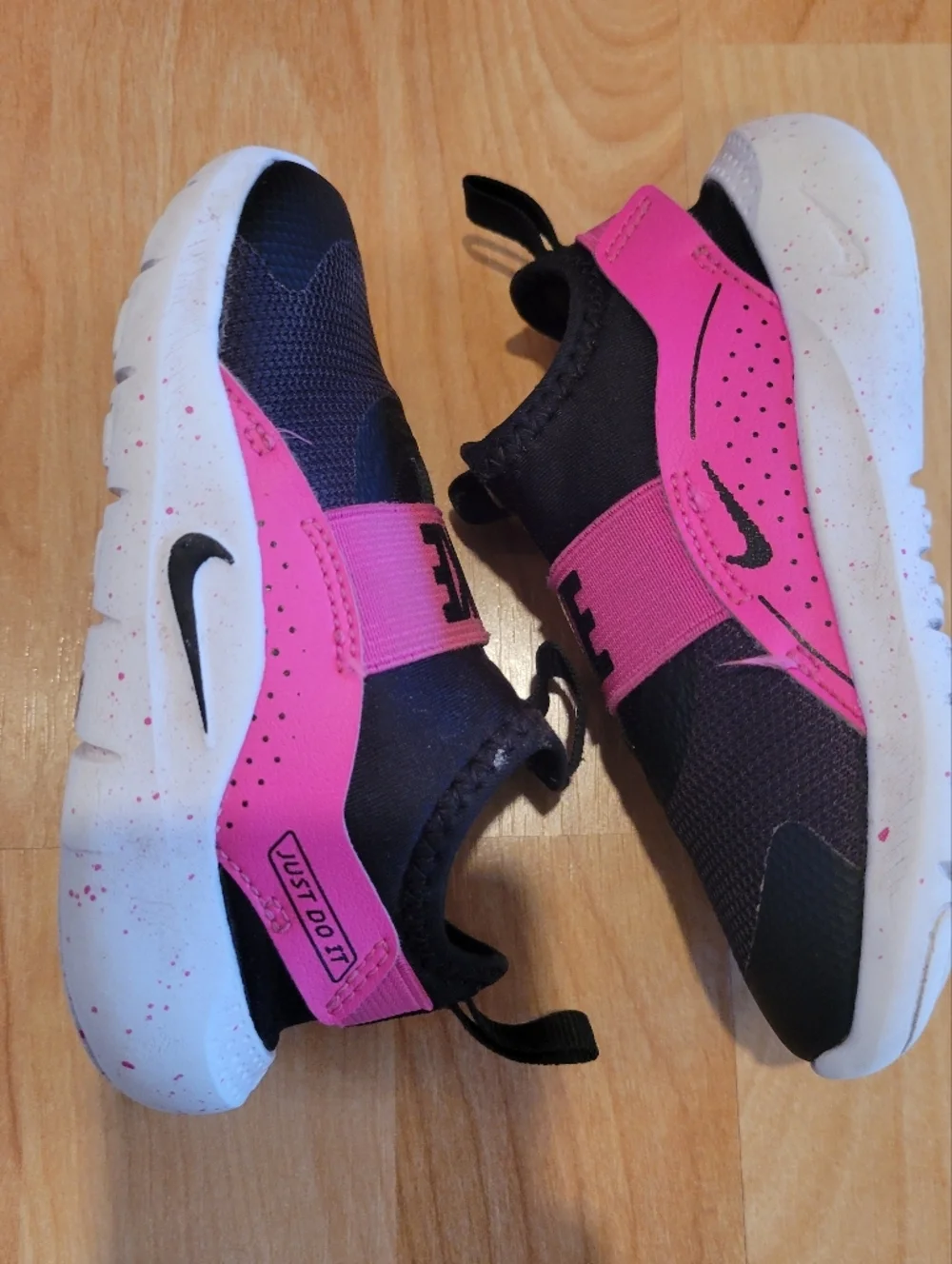 Nike Flex Runner 4 Fuchsia Black Toddler Size 7